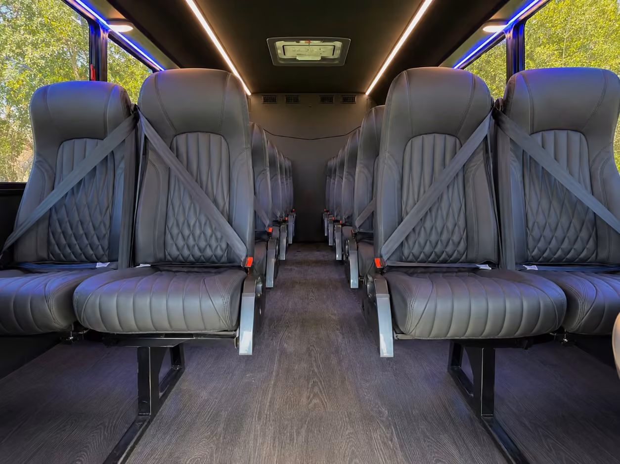 15 35 passenger minibus interior